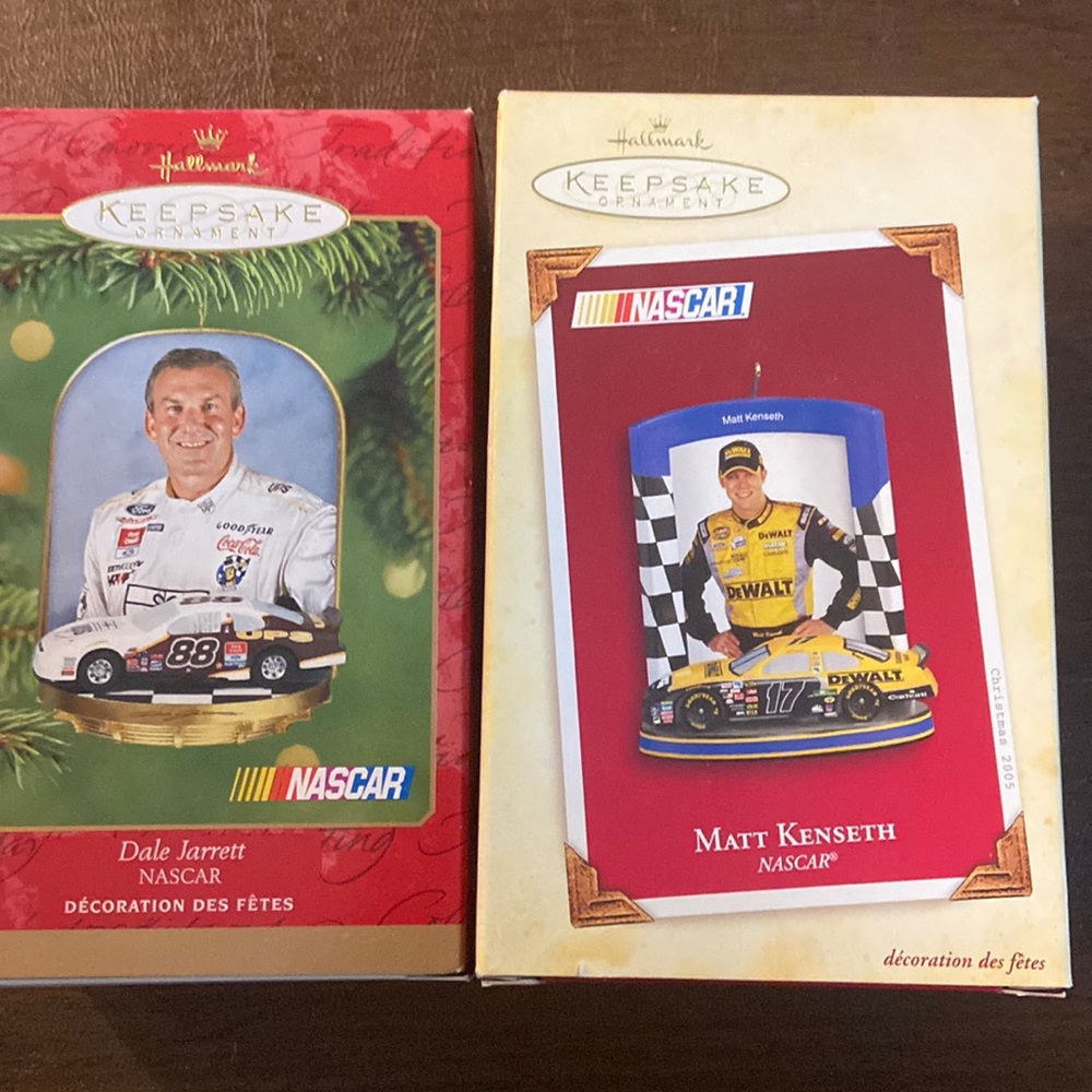 NASCAR Hallmark Keepsake ornaments
